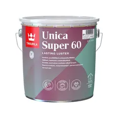 საღებავი რთული ზედაპირებისთვის Tikkurila Unica Super 60 lacquer semmi-gloss A 2,7 ლ