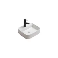 ხელსაბანი დასადგამი Pate Square 78574(45) Glossy თეთრი