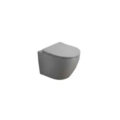 Wall hung toilet Pate B2342MH Rimless Matt Cement gray