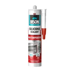 Silicone high temperature sealant Bison High Temp 280 ml red