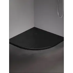 საშხაპე პადონი New Trendy Mild Stone Black B-0580 90X90X4,5სმ ოვალური S-0041