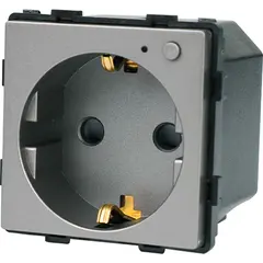 როზეტი ჩარჩოს გარეშე Socket Elegant დამიწებით და შტორებით 16A Wireless Wi-Fi ნაცრისფერი