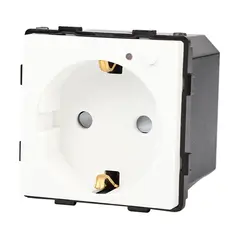 როზეტი ჩარჩოს გარეშე Socket Elegant დამიწებით და შტორებით 16A Wireless Wi-Fi თეთრი