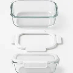 მინის კონტეინერი მართკუთხედი Ronig 600 მლ