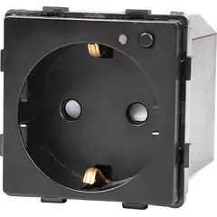 როზეტი ჩარჩოს გარეშე Socket Elegant დამიწებით და შტორებით 16A Wireless Wi-Fi შავი