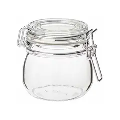 Jar made from glass with a clamp 6522 780 ml