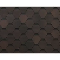 Roof shingle bituminous flexible Technonicol Optima Sonata brown 3 m²