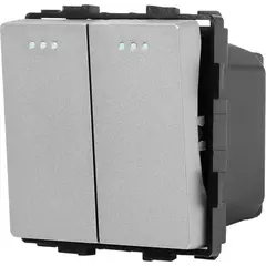 Switch Socket Style 2 2G-2W gray