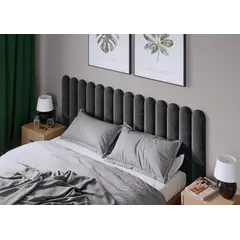 Стеновая магкая панель VOX Profile Oval 15x60 см. графит