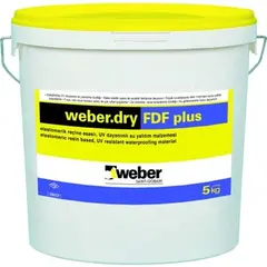 Гидроизоляционный каучуковый раствор Weber.dry fdf plus 5 кг