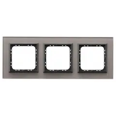 ჩარჩო შუშის Ospel Sonata R-3RGC/41/25 3 განყოფილებიანი ნაცრისფერი