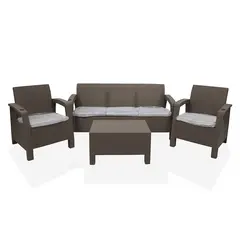 Garden furniture set sofa 2 chairs table