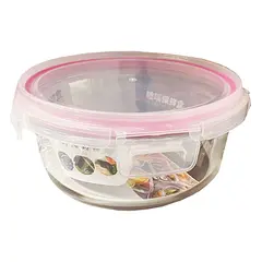 Container glass with a plastic lid y-620 620 ml