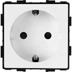 Socket without frame Socket Style 16A curtains white