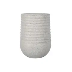 ქოთანი ყვავილის Mega Collections Titan Heron Egg Vase Rib Beige D39H51