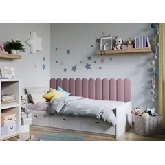 Стеновая магкая панель VOX Profile Oval 15x60 см. розовая