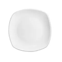 Deep plate Otranto 16719 square 23cm white