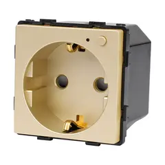 Socket without frame Socket Elegant curtains 16A Wireless Wi-Fi gold