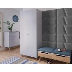 Стеновая магкая панель VOX Profile Geo 30x35 см. серая