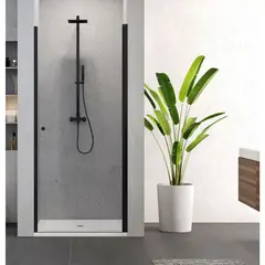 Shower door New Trendy Superia Black D-0333A 90x195cm 6 mm