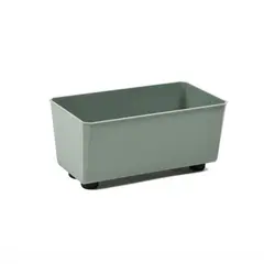 ქოთანი ყვავილის Lamela SAGA 285x285 recycled box - grey-green 7,5L