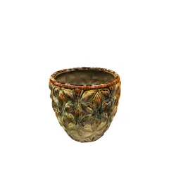 ქოთანი კერამიკული Mega Collections Vida Egg Pot Brown D14H13.5