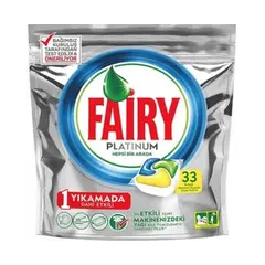 ტაბლეტები ჭურჭლის სარეცხი მანქანის  Fairy 33ც
