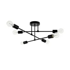 ჭაღი Bella Mita E27 6 0809-6 შავი