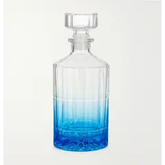 Glass transparent blue bottle 500 ml