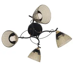 ჭაღი Bella Mita 4 E27 6212-4 BK+FG შავი ოქროსფერი