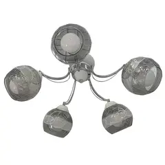 ჭაღი Bella Mita 5 E27 6192-5 WH+CR თეთრი ქრომი