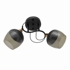 ჭაღი Bella Mita 2 E27 6107/2 BK+FG შავი ოქროსფერი