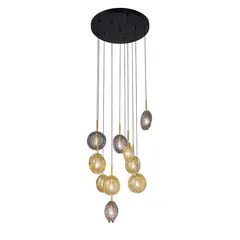 Chandelier 10 G9 glass 12532/10