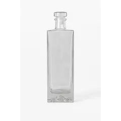 Прозрачная стеклянная бутылка 500 мл
