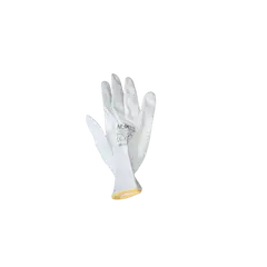 White glove with white polyurethane coating M2M 300/138 S8