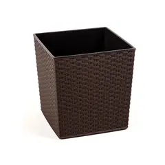 ქოთანი ყვავილის Lamela JUKA rattan planter mocha 40x40 სმ