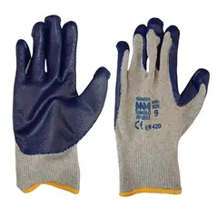 Перчатки с латексным покрытием M2M P-XY-LB02 S9