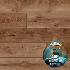 ლამინატი წყალმდგრადი Classen Story Aqua Protect 53344 4V AC5/33 მუხა Medina 1285x192x12 მმ