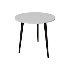 მაგიდა მრგვალი MR-08W 80 სმ თეთრი