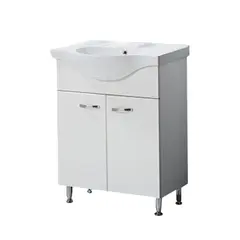 Floor cabinet with washbasin Martat Olimpia white 65 cm