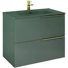Bathroom vanity without washbasin Elita SOHO green matte 80 cm