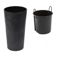 Горшок цветочный черный Lamela LILIA ECO 12,5 л