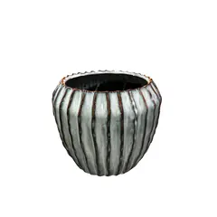 ქოთანი კერამიკული Mega Collections Ide Rib Cone Pot Ice D18.5H16