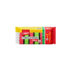 Kitchen sponge with groove Chisto Watermelon 5+1pcs