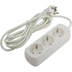 Удлинитель DEFENDER E330 3 пятиместный с заземлением 3,0 m