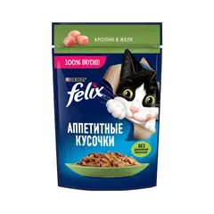Jelly cat Felix rabbit meat 75g