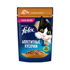 Cat food Felix chicken in jelly 75 g