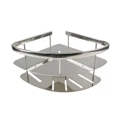 Угловая полка для ванной комнаты двухъярусная Fabbro Chrome