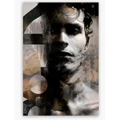 A picture on glass Styler GM034 LOFT METALLIC 80X120