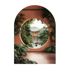 Picture on glass Styler GS011 ARCHED KARAKU 70X100 cm